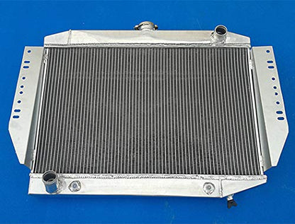 3 Rows Aluminum Radiator for Jeep Cherokee/Wagoneer / J10 J20 5.9 V8 1972-1988 1987, Silver