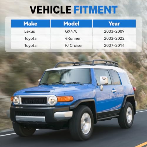 Front & Rear Adjustable Stabilizer Sway Bar End Links Suspension Kit Compatible with Lexus GX470 2003-2009, Toyota 4Runner 2003-2022, Toyota FJ Cruiser 2007-2014