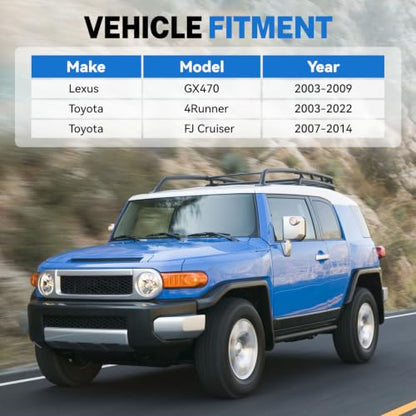 Front & Rear Adjustable Stabilizer Sway Bar End Links Suspension Kit Compatible with Lexus GX470 2003-2009, Toyota 4Runner 2003-2022, Toyota FJ Cruiser 2007-2014