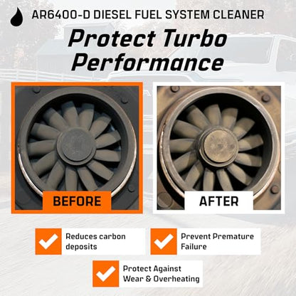 Archoil AR6400-D Diesel Fuel System Cleaner (12 oz) Four Pack - Rapid Injector Cleaner, Turbo & DPF Deposit Control - size: 12 Fl Oz (Pack of 4)
