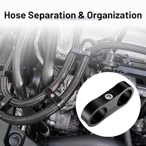 EVIL ENERGY 12AN Hose Separator Clamp AN12 Fuel Line Mounting Clamp 4PCS - size: AN12