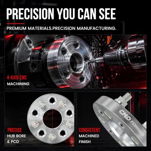 CMO 38mm (1.5") 5x120 Wheel Spacers 66.9mm M14x1.5 Studs 2PCS Hubcentric - color: Silver, size: 38mm (2pc)