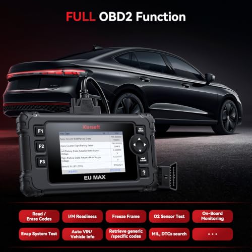 Bidirectional OBD2 Diagnostic Tool for BMW/Mini/Mercedes-Benz/Audi/Porsche/Volkswagen etc,2025 iCarsoft EU MAX Code Reader Scanner, All System, 44 Services - style: For European Cars
