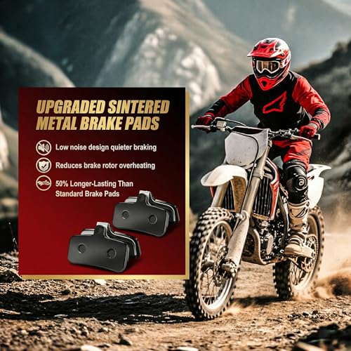Brake Pads Front and Rear Compatible with Surron Light Bee X/S Talaria Sting R MX3 MX4, 6 Pcs Sintered Disc Upgraded Replacement Brake Pads for Electric Dirt Bike Sur-Ron - size: 6 pcs
