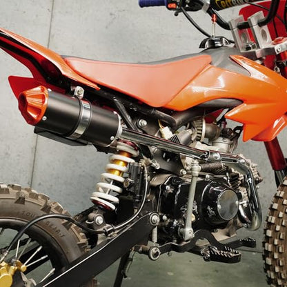 28mm Exhaust Muffler Pipe Kit Red for 70cc-125cc CRF50 XR50 Dirt Pit Bike