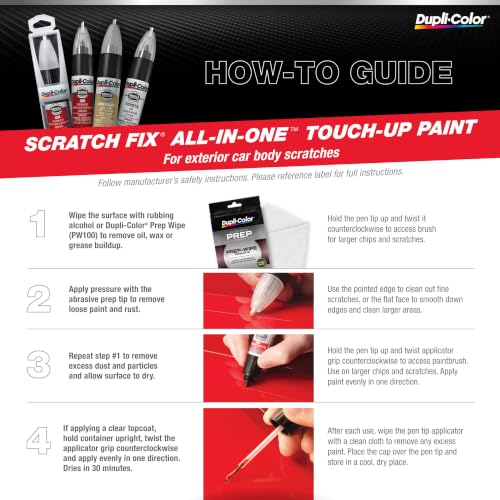 Dupli-Color Scratch Fix All-in-1 Touch Up Paint, Gloss, Universal Black, .50 fl. oz. - color: Universal Black, size: 0.25 Fl Oz (Pack of 1), style: Universal