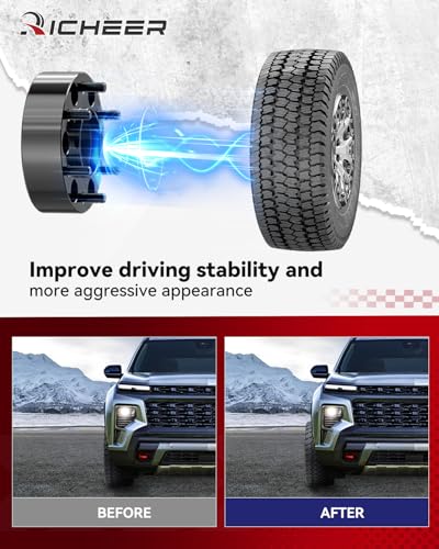 Richeer 1.5'' 6x120 Hubcentric Wheel Spacers for 2015-2023 Colorado Canyon - size: Thickness: 1.5 inch