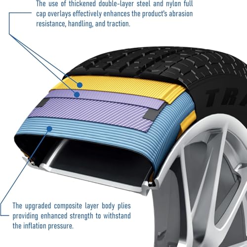 Set of 4 Travelstar Ecopath ST235/80R16 Heavy Duty Trailer Tires - size: ST235/80R16 12PR