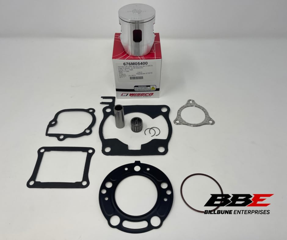 Wiseco PK1257 Top End Rebuild Kit 54.00mm Bore Standard for Honda CR125R (2000) – Piston, Rings, Bearing & Gasket Set 2-Stroke