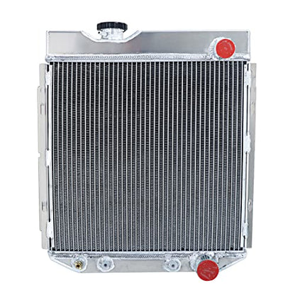 4 Row Radiator Fan Shroud For Ford Mustang Falcon Comet 1964-1966 - size: 4 Row Radiator/w Cap+Shroud Fan+Relay Kit