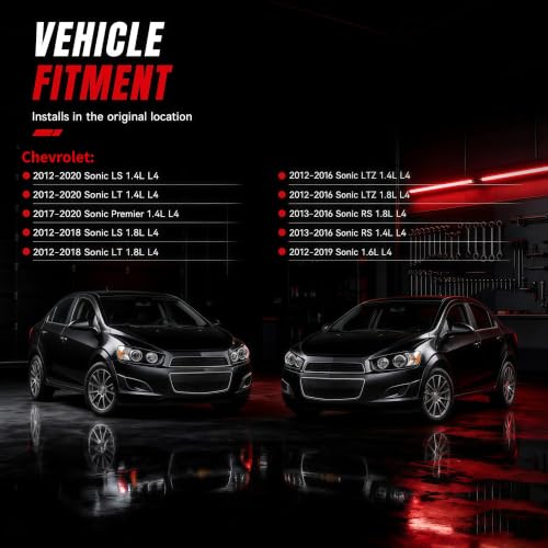 Coolant Overflow Reservoir Tank with Cap Compatible with Chevrolet Sonic 2012-2020 1.4L 1.8L Engine Coolant Recovery Expansion Tank Replace 603-386 GM3014167 95048411 - size: 603-386