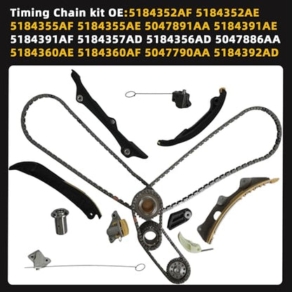 Camshafts Kit Timing Chain Kit for Jeep Dodge RAM Chrysler 3.6 2011-2016
