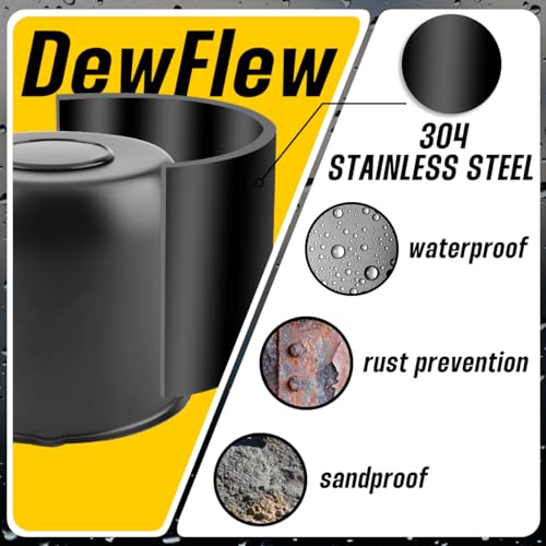 4Pcs 4.9" Stainless Trailer Wheel Center Caps, 4.47" H Matte Black - color: Matte Black, size: 4.9" Hub 4.47"H