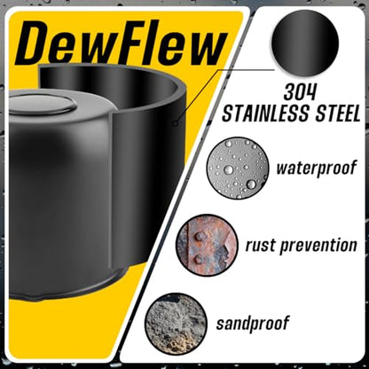 4Pcs 4.9" Stainless Trailer Wheel Center Caps, 4.47" H Matte Black - color: Matte Black, size: 4.9" Hub 4.47"H