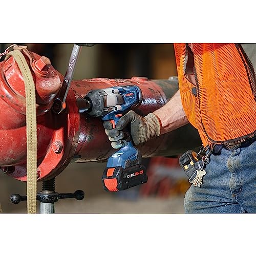 BOSCH GDS18V-740CN PROFACTOR™ 18V Connected-Ready 1/2 In. Impact Wrench with Friction Ring (Bare Tool) - style: Tool Only w/ Bluetooth Connectivity