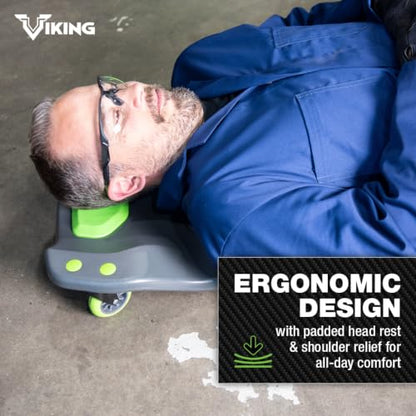 AFF Viking 42" Mechanic's Creeper, Low Profile Ergonomic Design, Heavy Duty - style: 42" Mechanic