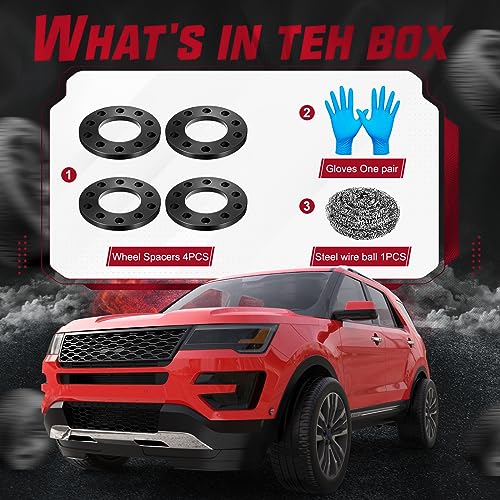 BDFHYK 5x120mm to 5x114.3mm Wheel Spacers 12mm 5 Lug Spacers for Chevy GMC - size: 12 MM 5x4.5" to 5x4.75", style: Ford