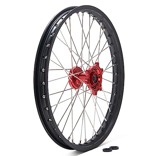 TOFR 21" x 1.6" CNC Front Wheel Hub Rim for SUR-RON Surron Ultra Bee - color: Red, size: 21" Front N/A Rear