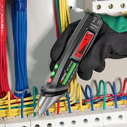 ANENG Multimeter Tester,Non Contact Voltage Tester,Amp Ohm Volt Meter,Voice Broadcast Voltage Tester Pen,Measures Current, AC/DC Voltage,Capacitance, Resistance, Continuity Diodes Electrical Tools