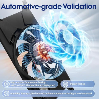 Engine Cooling Radiator Fan Assembly with Brushless Motor - size: 621606, BV6Z8C607K