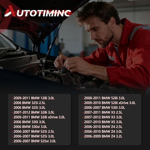 7531634 Fuel Injectors Set of 6 for BMW 330i 530i 525i 528i 2006-2012 3.0L - color: F-13537531634