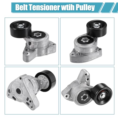 uxcell Drive Belt Tensioner Pulley Assembly for Honda Accord 2003-2007 for Honda Civic CR-V for Acura TSX CSX RDX ILX AC Serpentine Belt Tension No.31170RAAA01/31170PNA023