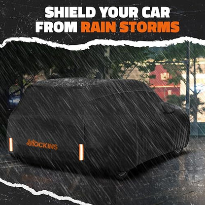 Mockins 200"x75"x57" SUV Car Cover Waterproof All Weather Heavy Duty Tarp - size: SUV - Large - 200" x 75" x 57"