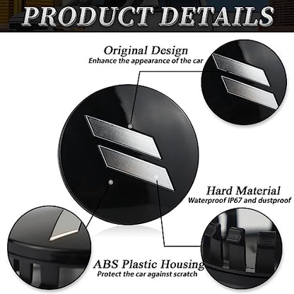 4pcs 63mm 2.5 inches Slash Wheel Center Cap Covers Fit for Dodge Charger Durango Dart 2015-2020 Jeep/Chrysler - color: Black-Sliver