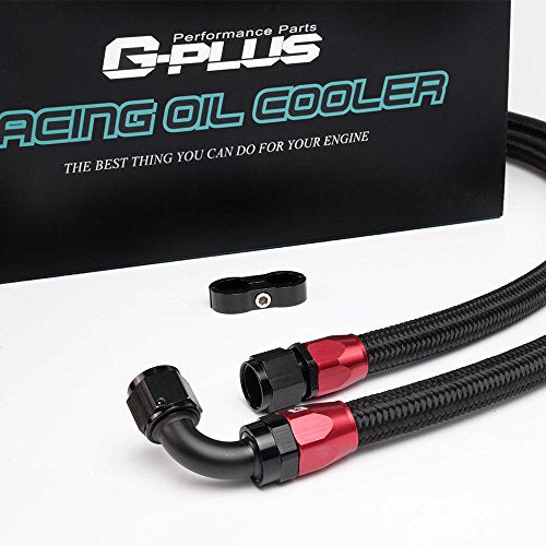 Universal 10 Row AN10 Engine Transmission Oil Cooler Kit Oil Filter Relocation Kit