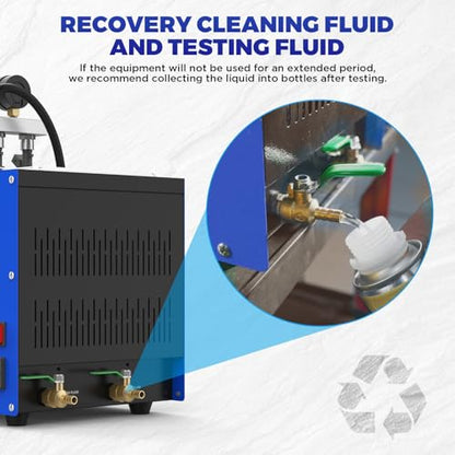 MRCARTOOL V308 Fuel Injector Cleaner Machine with Pulse Ultrasonic Cleaning - size: V308