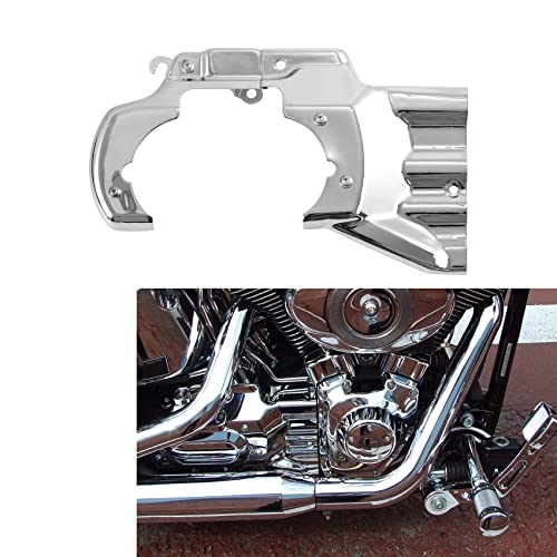 TCT-MOTORPARTS Chrome Engine Transmission Interface Cover Fits for Harley Softail 2007-2017 - color: Chrome