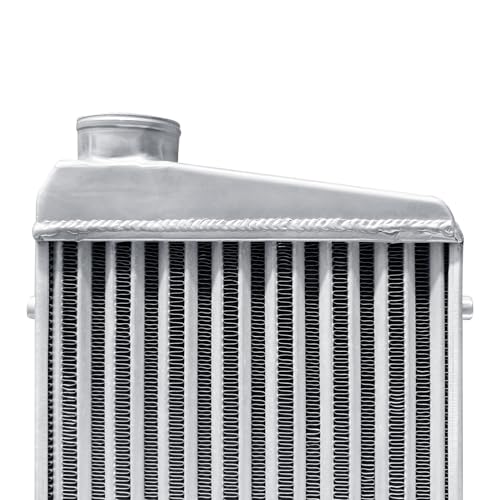 Universal Intercooler 31''x13''x3.3" Front Mount Intercooler 3'' Inlet and Outlet Aluminum Turbo Intercooler Direct Replacement for Any Turbo Charger system - size: 31''x13''x3.3" 3''