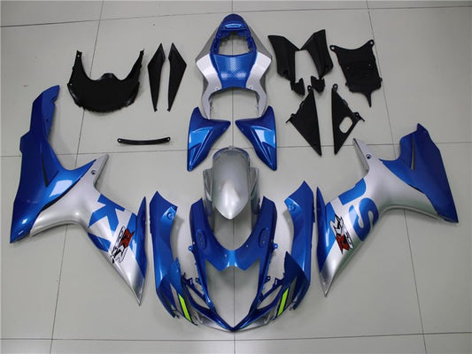 YTL Silver Blue Full Fairing Fit for Suzuki 2011-2026 GSXR 600/750 - color: 021 Silver Blue