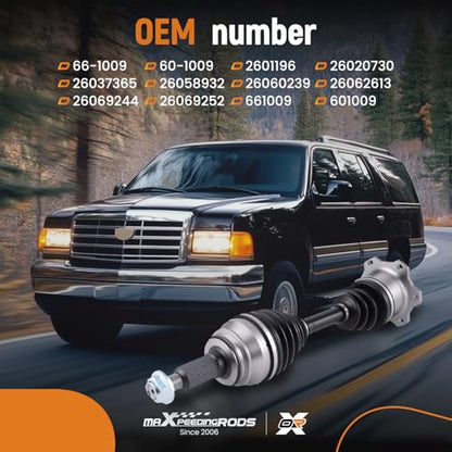 maXpeedingrods 2PCS Front Left and Right CV Axle Shaft Assembly for Chevy - size: Front Driver and Passenger Side