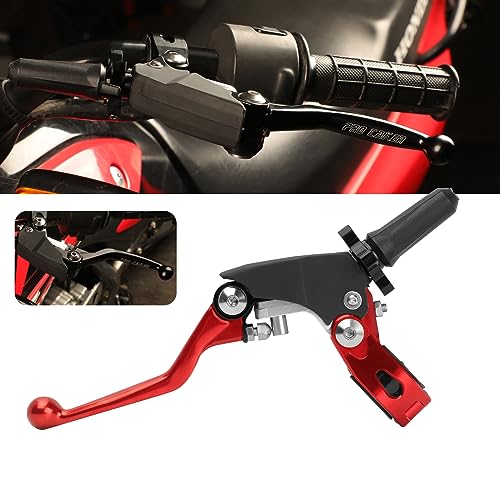 Motorcycle Foldable Clutch Handle Motorcycle Clutch Handle - color: Red