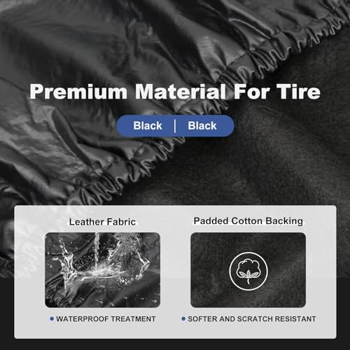 Explore Land Spare Tire Cover Fit Tire Diameters 28-29.75 inch, Black - color: Black, size: Fits Tire Diameters 28''-29.75''