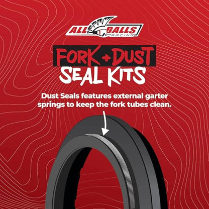 All Balls Racing Fork and Dust Seal Kit for Honda CRF250X 1997-2022