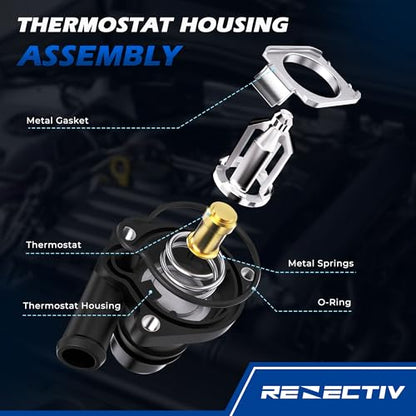 902-808 Engine Coolant Thermostat Housing Assembly with Seal For Chevrolet - color: 730-221