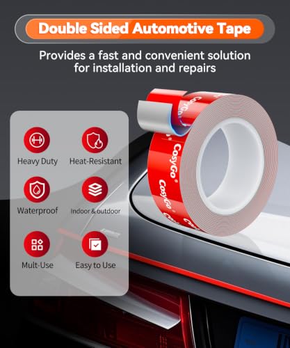 Double Sided Tape Heavy Duty, Permanent Bond Heat Resistant 0.5In - size: 1/2" / 12.7mm Width