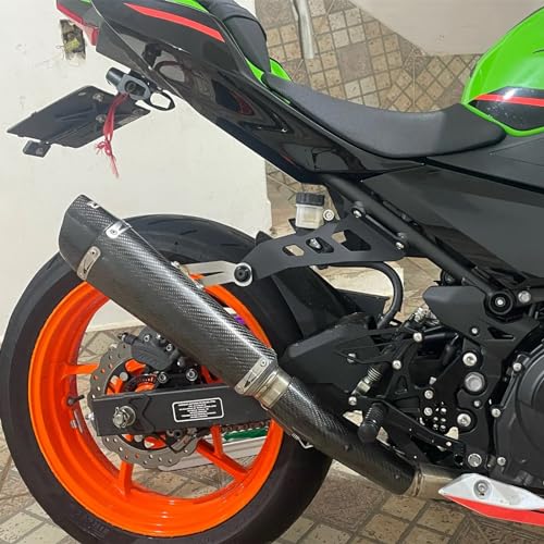 Motorcycle Exhaust Hanger Bracket Compatible with Ninja 400 Ninja400 Z400 2018-2024 2025 2026 Ninja 500 SE Z500 Aluminum Exhaust Pipe Muffler Pipe Support Guard Holder