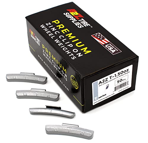 T Series Hammer on ZINC Wheel Weights Coated (1.5oz) Box of 50pcs - size: 1.5oz