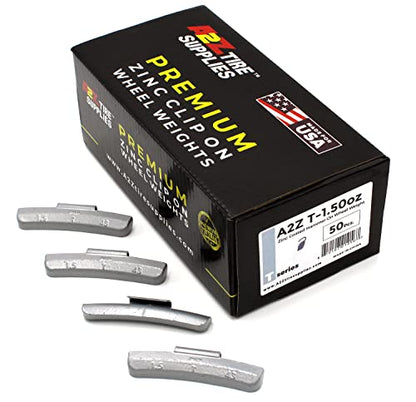 T Series Hammer on ZINC Wheel Weights Coated (1.5oz) Box of 50pcs - size: 1.5oz