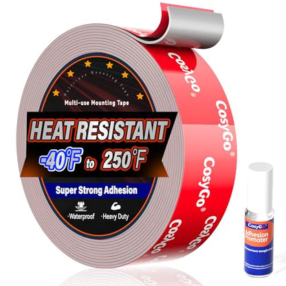 Double Sided Tape Heavy Duty, Permanent Bond Heat Resistant 15FT - size: 1.2" / 30mm Width