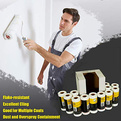 Reli. Masking Film, 12 Rolls Bulk (180' Foot x 24" Inch) Plastic