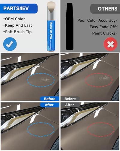 Touch Up Paint Compatible with Toyota Exact Match Touch Up Paint Car Scratch Repair (Desert Sand Mica（4Q2）) - color: Desert Sand Mica（4Q2）