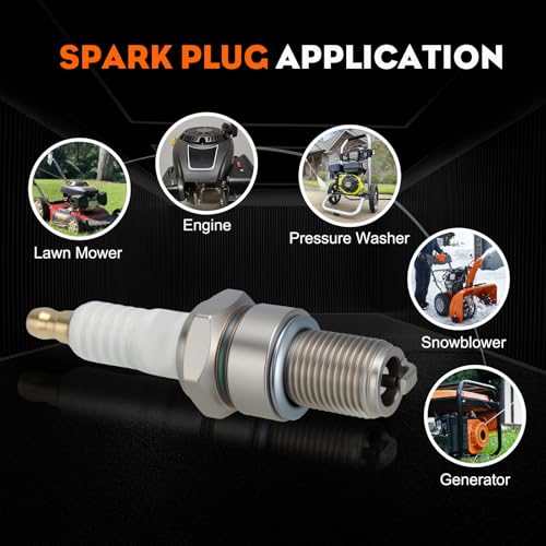 Hipa BR8ES Spark Plugs for NGK BR8ES 5422 - size: BR8ES 2pack