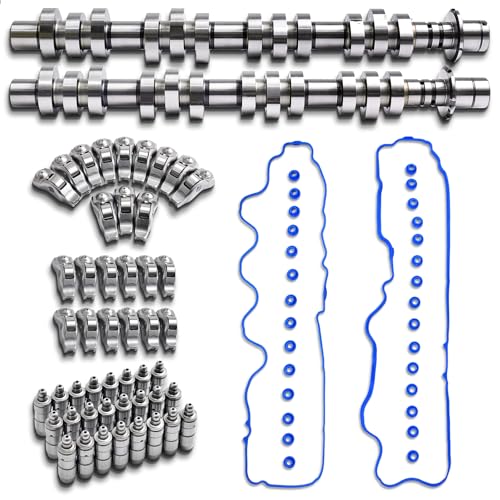 Left & Right Camshaft Rocker Arms Lifters Kit Fits Ford F150 5.4L F250 F 350 4.6L 3V for 2004-2012 Expedition Explorer Mu-stang Mer-cury Moun-taineer Lin-coln Mark LT - color: Cam kit