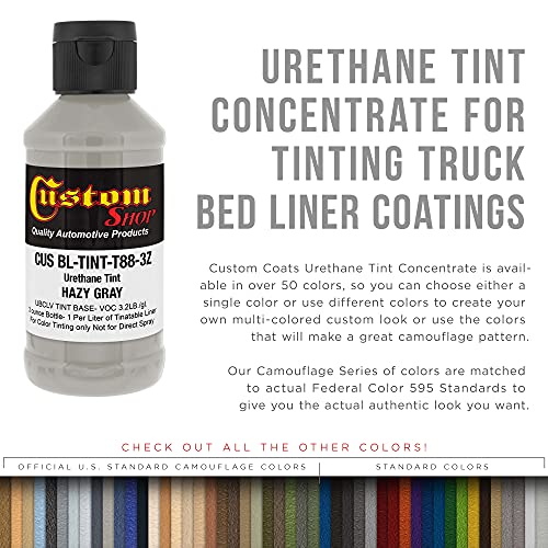 Custom Coat 3 Ounce, Haze Gray, Bedliner Tint Concentrate - color: Haze Gray, size: 3-Ounce (Pack of 1)