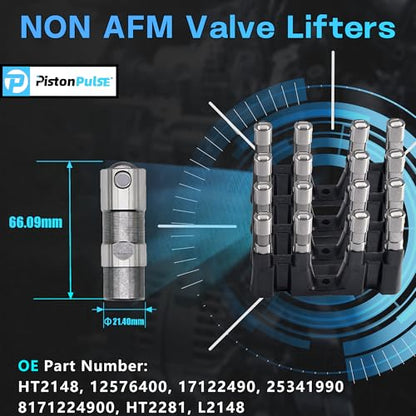 5.3L NON AFM Camshaft Lifter Kit with Full Gasket Set for Overhaul - color: QH-DTB-GM5300-NAFM-001