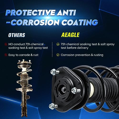 Front Strut Shock Assembly w/Coil Spring Compatible with Toyota Corolla 2009-2013, Matrix 2011-2013, 1.8L L4, Replace 472597 472598, Left & Right, 2PCS